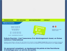 Tablet Screenshot of demenagement-valais.com